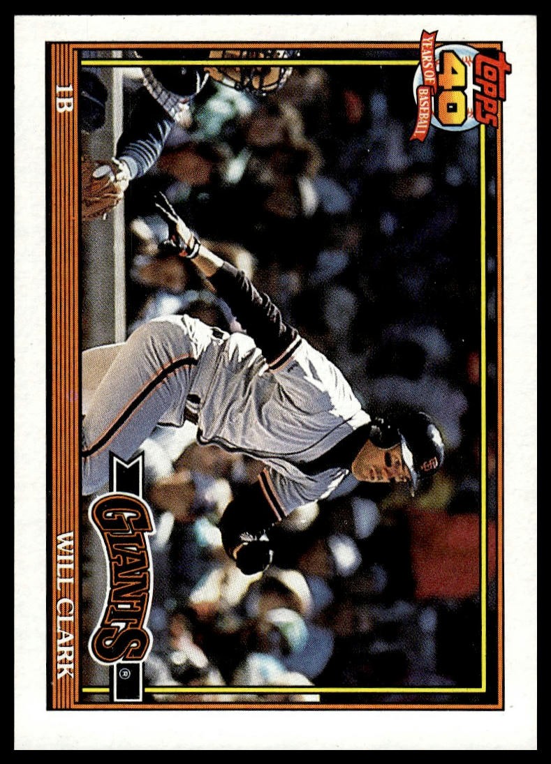 1991 Topps #500 Will Clark Desert Shield