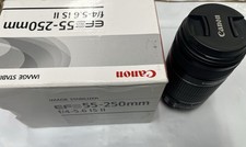 Canon EF-S 55-250mm f/4-5.6 IS II Lens in Box