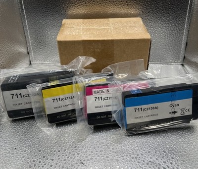 4pk Compatible for HP 711 711 XL BK/C/M/Y Ink Cartridge for DesignJet T120 T520
