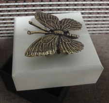 Solid Brass Butterfly Figurine Vintage Style ...