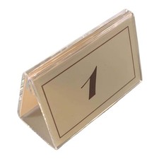 Exposant Numéros Table Restaurant Verre Acrylique Transparent - Support Double