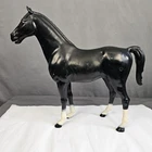 Vintage Johnny West Action Figure Horse Black Thunderbolt  Marx
