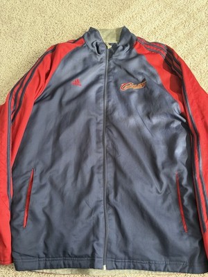 Men s Adidas  Cleveland Cavaliers Full Zip Warm Up Track Jacket Size 2XL-EUC