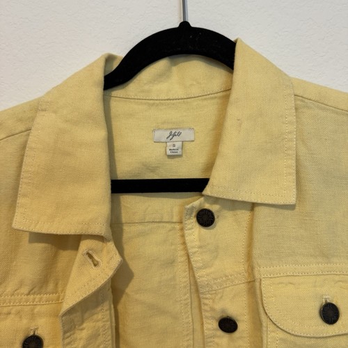 J. Jill Linen Yellow Lightweight Long Sleeve Jacket Size S - Picture 4 of 8