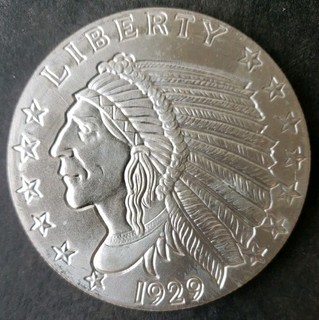Golden State Mint 5oz Silver Incuse Indian Round