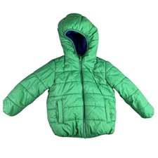 UNITED COLORS OF BENETTON padded Jacket size 2-3 Years green Hooded Zip
