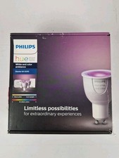 PHILIPS Hue Kit Démarrage Blanc et Couleur Ambiance avec 3 Ampoules 6W GU10