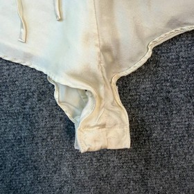 Vintage Victoria&rsquo;s Secret Lace Teddy Bodysuit Cream Spaghetti Strap Size L