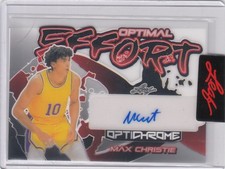 2023 Max Christie Leaf Optimal Effort PRE PRODUCTION PROOF AUTO 1/1 - Mavericks