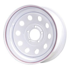 Premium Service 15x5 5 On 4.75 Modular Steel Whl White W Pinstripes Premium Service 15x5 5 On 4.75 Modular Steel Whl White W Pinstripes
