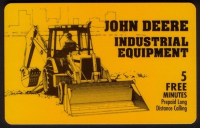 5m John Deere Industrial Equipment (Set of 3) Tractors Phone Card