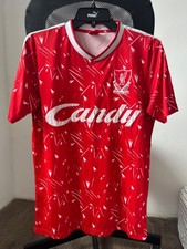 LIVERPOOL HOME 1989 1991 FOOTBALL SHIRT SOCCER JERSEY OFFICIAL MERCHANDISE sz M