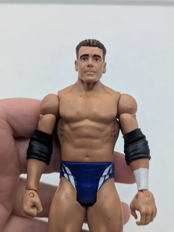 WWE MATTEL ALEX RILEY BATTLE PACK 13 WWF Wrestling Action Figure Blue White - Image 4 of 4