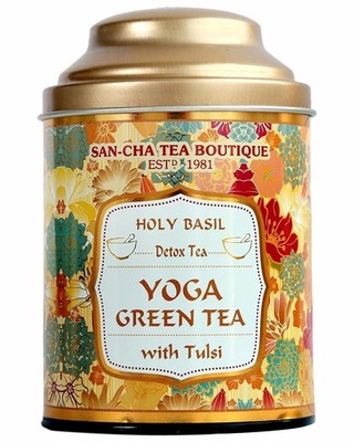 SANCHA TEA BOUTIQUE YOGA TULSI GREEN TEA   100g