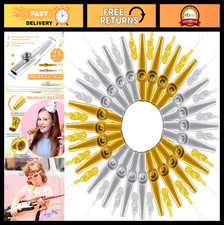 24 Pcs Metal Kazoo Set with Lanyards - Gold Silver Musical Instruments for Kid