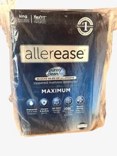 AllerEase Waterproof Mattress Protector Maximum Allergy Cover King Zippered