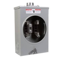 SIEMENS 135-Amp 4 Jaw Ringless No Bypass OH Fed Meter Socket w/ 1-1/4-Inch Hub