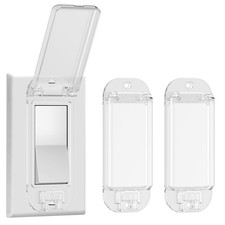 2 Light Switch Guard Cover, Baby Proof Wall 2 pack / clear, Transparent