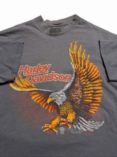 Vintage 1980  s Original Harley Davidson t shirt XL California EAGLE Distressed