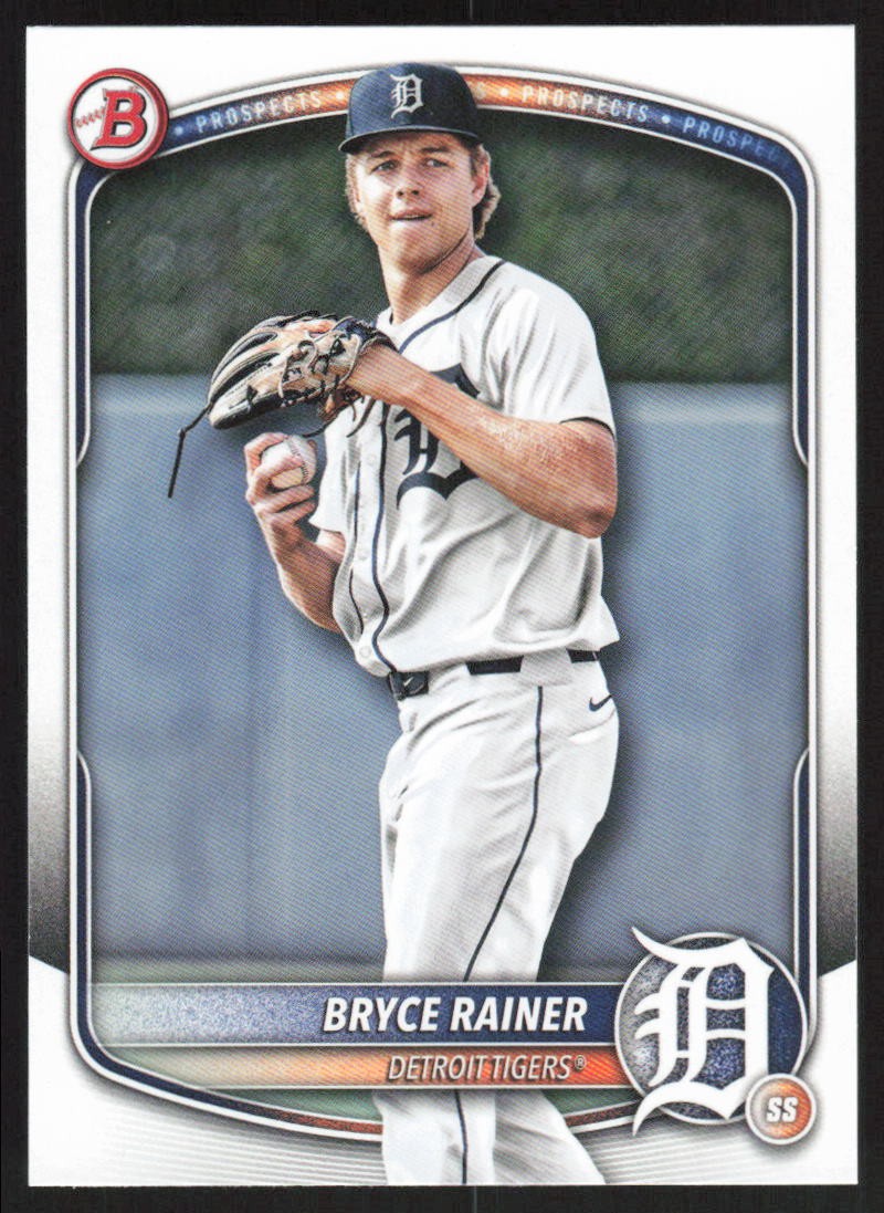 2025 Bowman #BP-49 Bryce Rainer Prospects Detroit Tigers 1st Topps