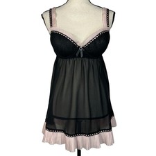 Seductive Wear by Cinema Etoile Large Babydoll Nightie Lingerie Sheer Pleated
