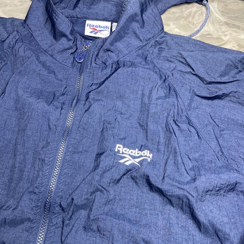 Giacca a vento oversize vintage anni 90 Reebok Colorblock Track Zip Boxy taglia XL - Foto 2 di 15