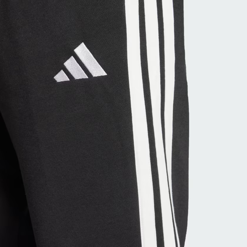 adidas men Essentials 3-Stripes Fleece Pants Open Hem View 4
