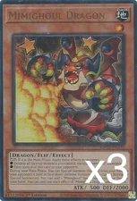 3X Yugioh Mimighoul Dragon MP25-EN235 Ultra Rare 1st Edition NM