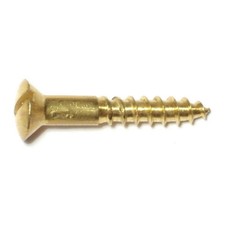 8 X 1 Brass Slotted Oval Head Wood Screws 8 X 1 Brass Slotted Oval Head Wood Screws
