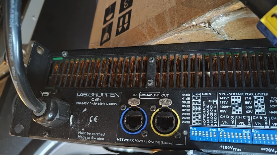 LAB.Gruppen 68:4 C Serie 4 Kanal PA Endstufe 4x1700W auch 70/100V - Bild 2 von 2