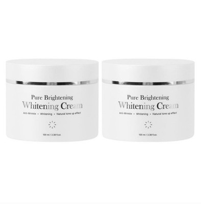 Food A Holic Pure Brightening Cream 100ml 1+1 Tone Up Body Face South Korea