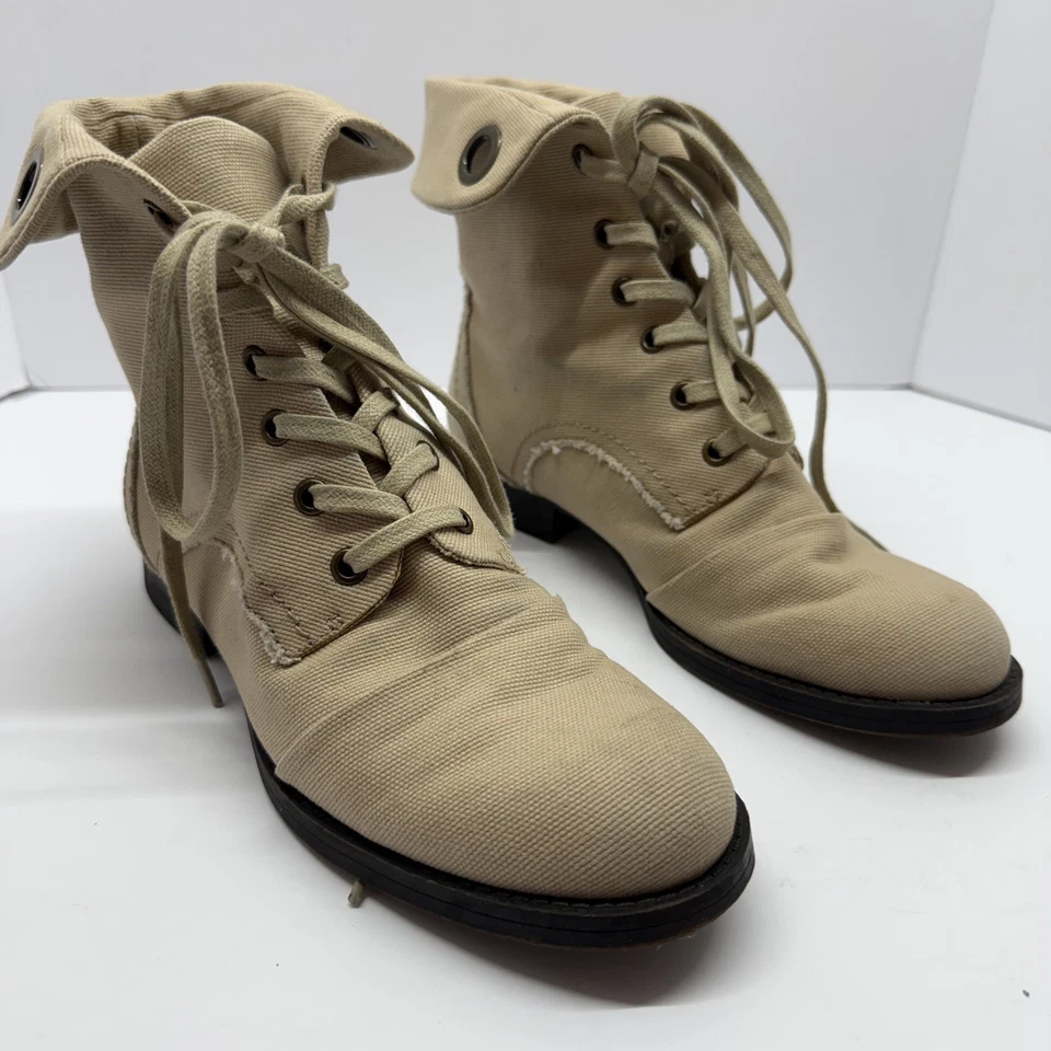 Botines Nine West Vintage America Collection de lona tostada para mujer talla 8,0 Foto 4 de 4