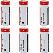 6pcs CR17450 2400mAh 3V Battery For EVE CR17450 PLC Industrial Control Battery