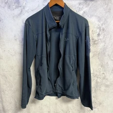 Arc'teryx Sweatshirt Delta LT Jacket Mens Small 19x23 Blue BROKEN ZIPPER