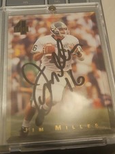 jim miller signed card autographed nfl football college rookie michigan state rc. rookie card picture