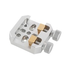 Premium Silver Dovetail Clamp with Brass Screw and 2 Locking Screw for Telescope