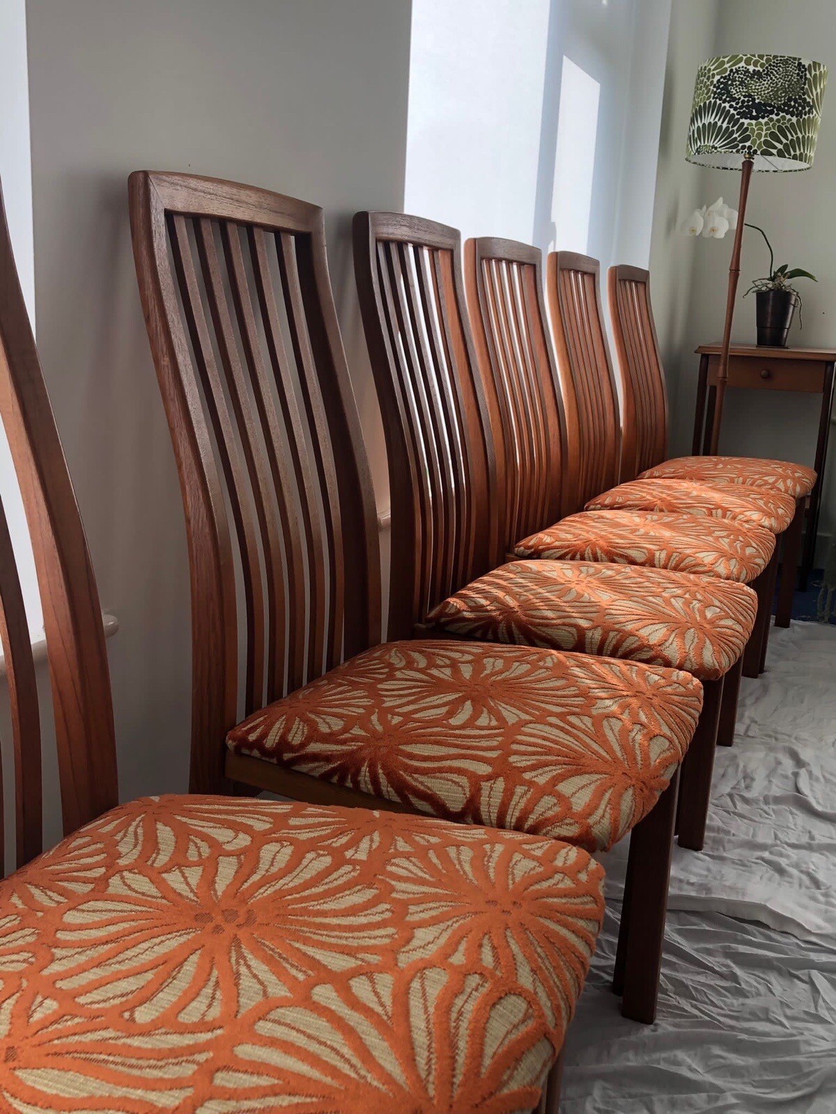 6 Preben Schou Danish teak dining chairs eBay