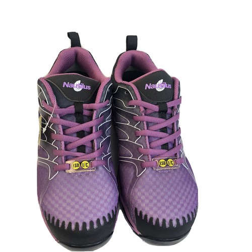 purple steel toe shoes