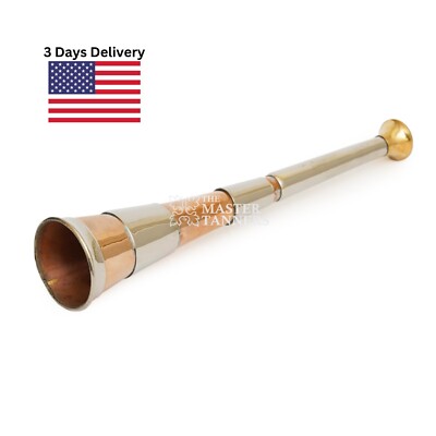 1920's Copper Fox Hunting Horn in COPPER & BRASS
