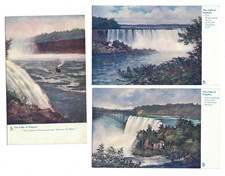 Three Tuck Oilette Falls of Niagra Postcards 6438