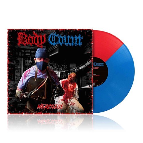 BODY COUNT Merciless (Red & Blue Split Coloured Vinyl) LP VINYL NEW - Picture 1 of 1