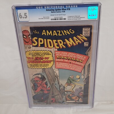 Amazing Spider-Man #18 CGC 6.5 Cream To Off White 1st Ned Leeds