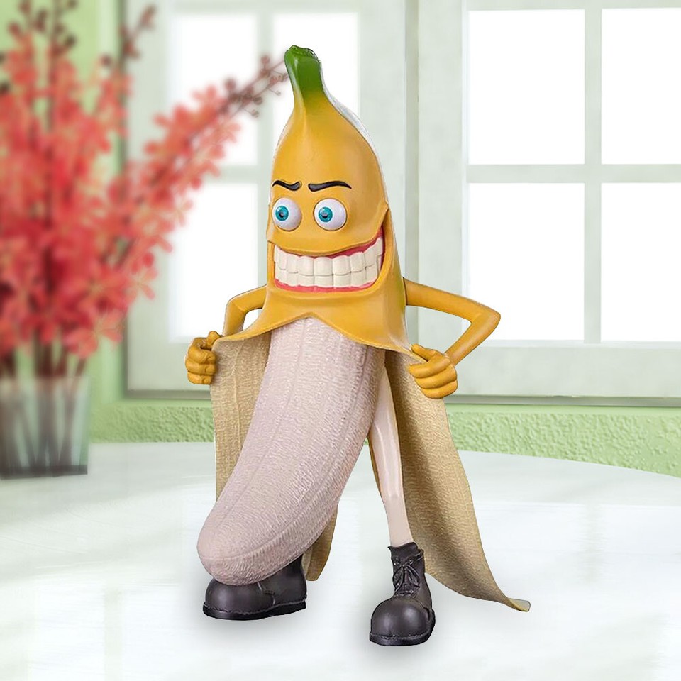 Banana Man Ornament Resin Tabletop Banana Man Decor Yard Lawn Office