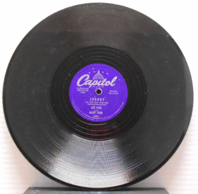Vaya Con Dios/Johnny/Les Paul & Mary Ford (10'', 78 rpm, Capitol, 2486)