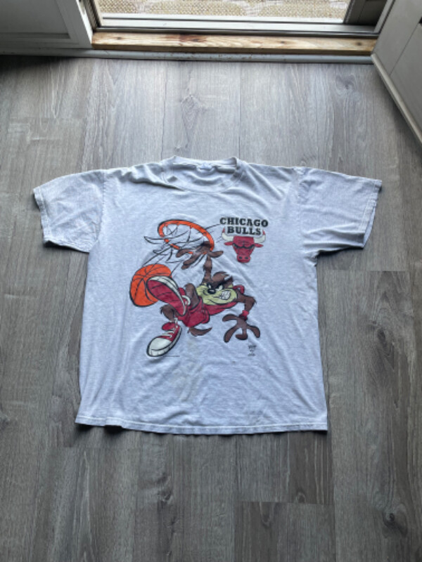 Warner Bros Heather Grey Taz Graphic Tee for Men and Women