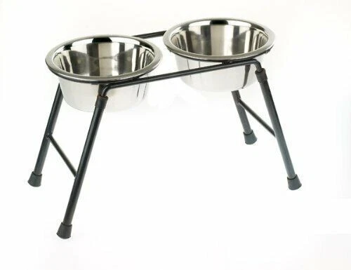 Metal dog food stand 2025