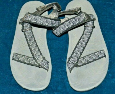 Mens size 11 Gray Sandals L L Bean Excellent - Main Image