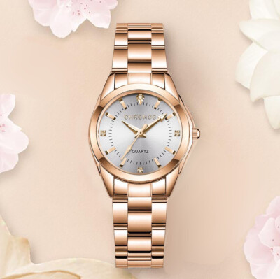 Damenuhr Armbanduhr Frauen Uhr Schmuckarmband Quartz Geschenk Edelstahl NEU