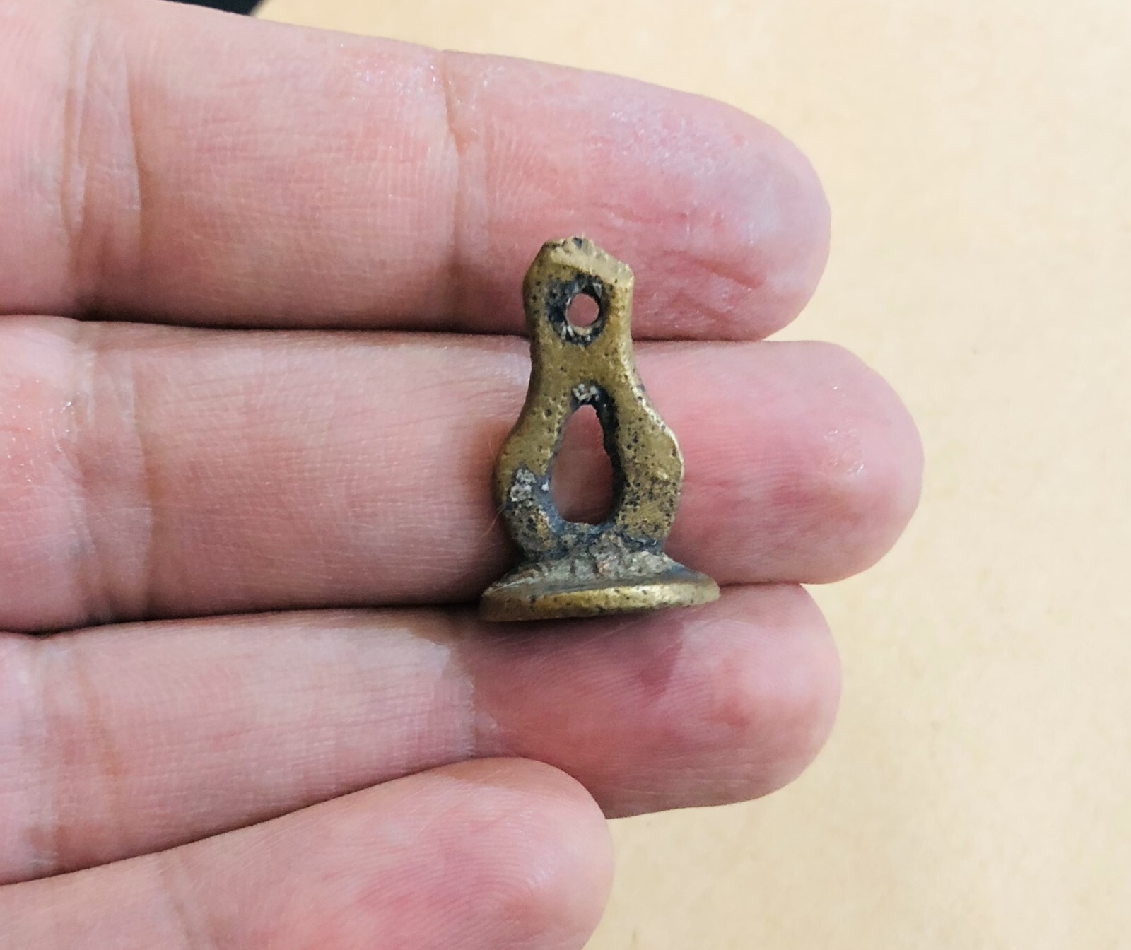 ANCIENT ISLAMIC ARABIC SEAL STAMP-AH 319 (931 AD) .