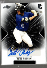 2021 Leaf Perfect Game Showcase Black #BATH1 Todd Hudson Auto /50